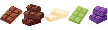 Illustrated chocolates