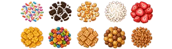 Illustrated toppings